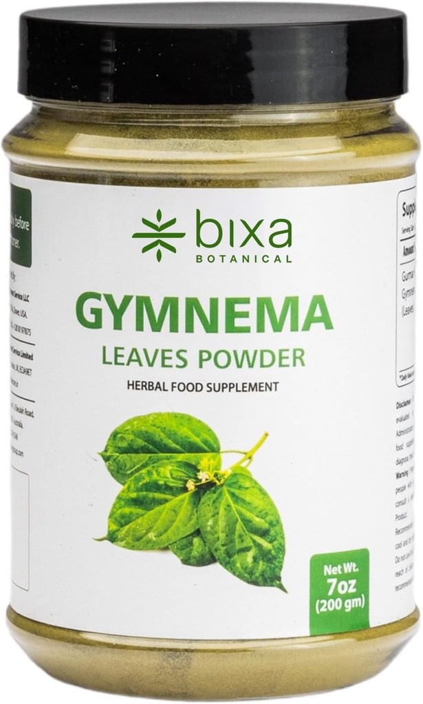 bixa BOTANICAL Gymnema Leaf Powder (Gudmar, Shardunika) 7 Oz/ 200 GRM 