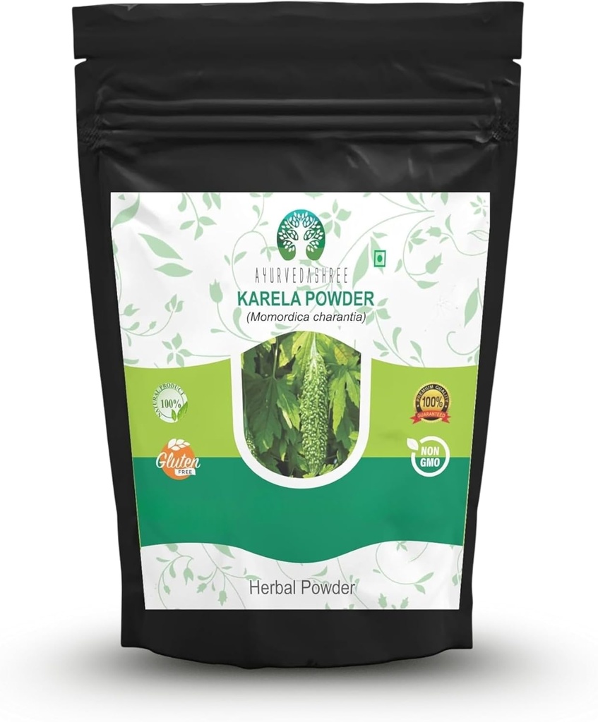 Bitter Melon Powder 200 Gm I Momordica Charantia/Karela Sadni prah I Ayurvedic zelišče I Podpora funkcija jeter I Zeliščni dodatek I Podpira kožo in želodec