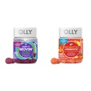 OLY zaprtje Relief Gumies z Rhubarb, Prunes, Amla & Probiotic + Prebiotic Gumies za digestivno zdravje, 500 milijonov CFU, 30 število