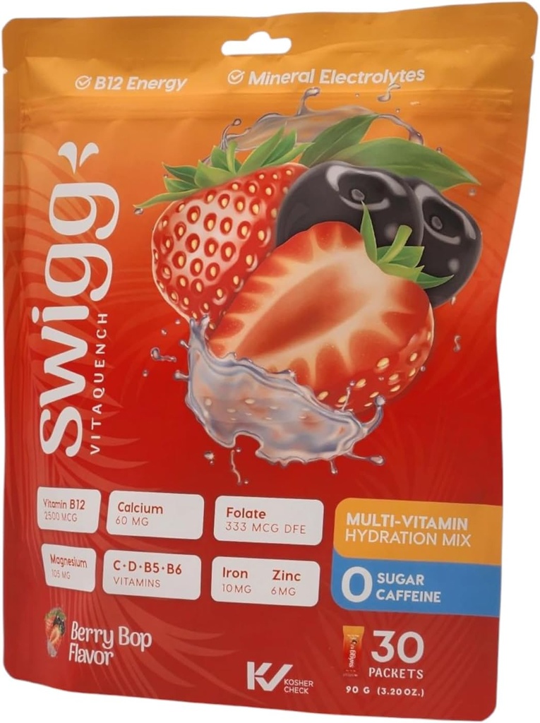 Elektrolitski paketi v prahu vsak dan Pakiranje več vitaminske vode v prahu št. sladkor 2500 μg B12, C + D + B6, Folat, železov cink + več