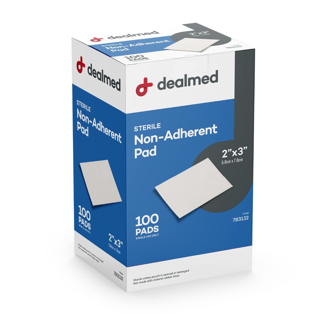 Delili sterilno ne-dosledno 2" x 3" Gaze Pads ne-adhezivno Rana oblačenje, Zelo Absorbent & Ne-Stick, brezbolečinski odstranjevanje-Switch, individualno zaviti za dodatno zaščito (Box of 100)