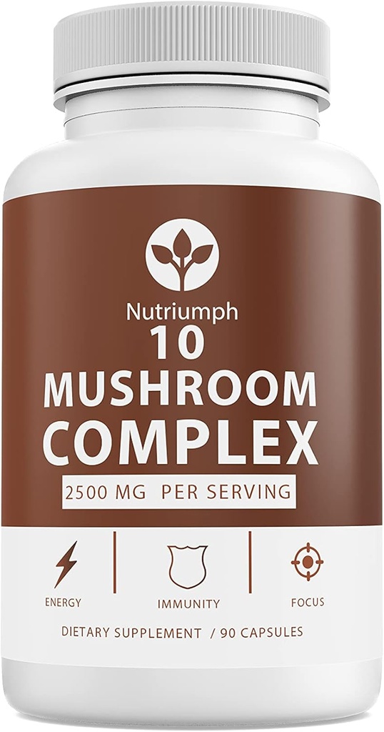 Dodatki za gobe 2500mg - 90 Kapsula - 10 Gobe Master Mešanica - Levi Mane Reishi Cordyceps Chaga Maitake, Shitake Turkey Rep gobe Dopolnila za gobe kompleksne kapsule