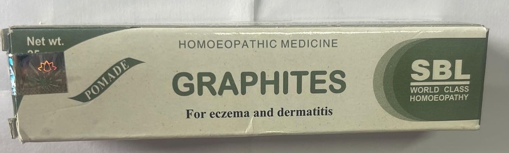 SBL homeopatski grafiti Mazilo (25g), uporabno za ekceme (mokro in suho), dermatitis,