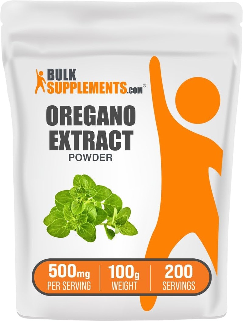 BulkSupplements.com Origano Extract Prašek - zeliščni ekstrakt dodatek, iz Origano Herb - Gluten Free, 500mg na serviranje, 100g (3.5 oz) (Pack of 1)