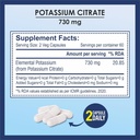 Kalijev citrat 730mg dodatek, podpira delovanje ledvic in zdrave mišice - 120 Zelenjavne kapsule