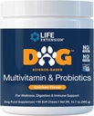Life Extension Dog Multivitamini in probiotiki - Dog Food Supplement za splošno zdravje, prebavo in imunske podpore - Vitamini, Probiotična mešanica, Kolostrum (Bovine) - 90 Soft Chews