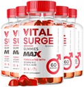 (5 Pack) Vital Surge MAX, VitalSurge Gummies MAX za podporo moškim, 1050 MG Advanced Max Strength Formula, VitalSurge MAX moški performans, Vital SurgeMAX Mens Gummies