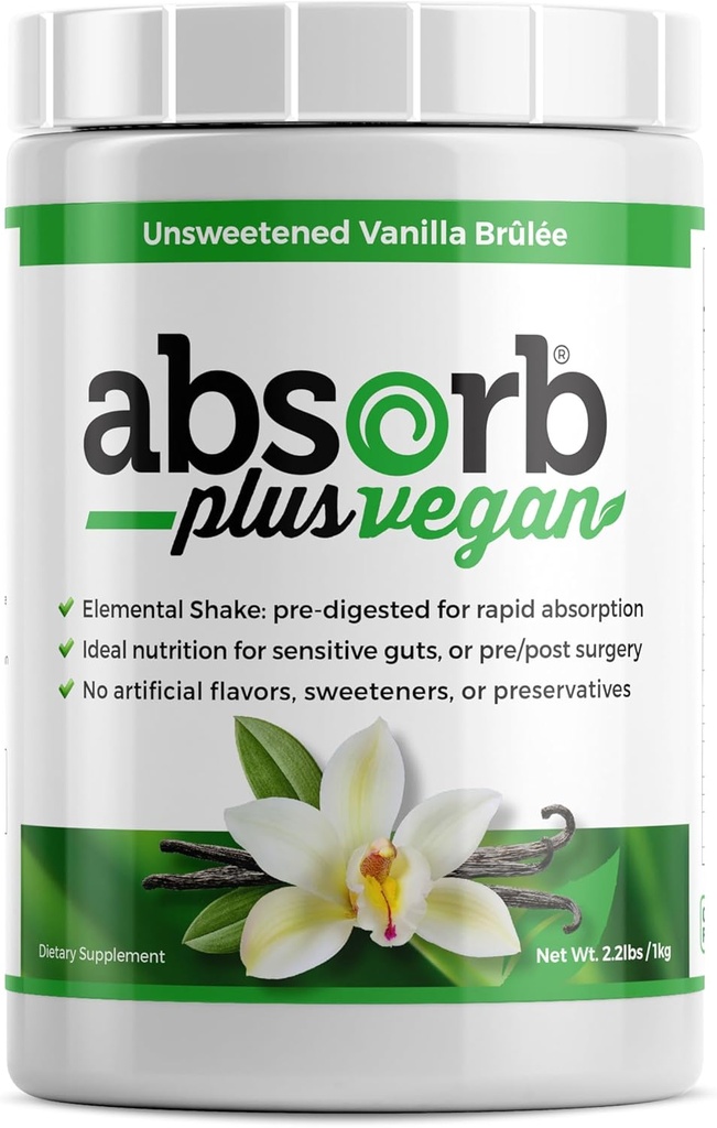 Veganski Elementarni pretres – mešanica v prahu, naravne sestavine, ne-GMO, gluten-free, organski preusmerjeni riževi proteini - gladka, enostavno mešana formula (2,2 lbs, nesladka Vanilla Brulée)