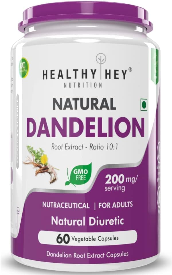 Izvleček korenine Sheltr Dandelion - Natural - 10:1 Razmerje - naravna diuretika in podpora Prebava, 60 Zelenjavne kapsule