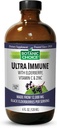 Botanična izbira - Ultraimune, Vsebuje bezgovo jagodo z cinkom in vitaminom C, Black Elderberry Syrup za odrasle in otroke, Tekoči vitamini za podporo imunske, 4 Oz