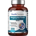 Megazyme Forte 200 tablete - naravne rastline proteolitični encimi Nattozimes Serrazimes podpira prebavni sistem imuno zdravje