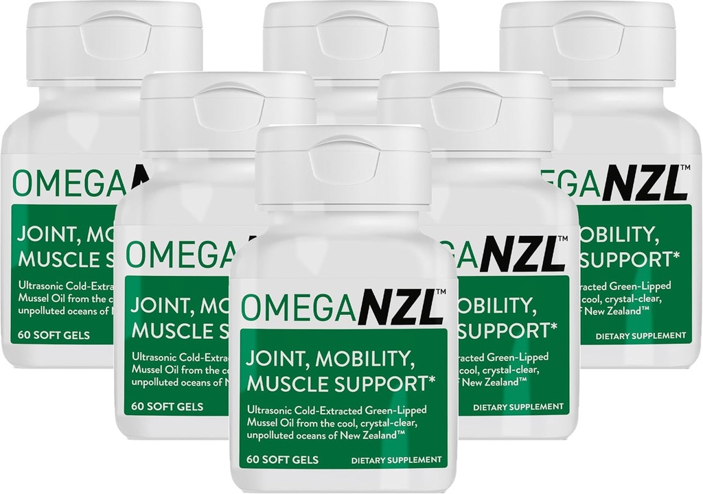 Original Omega-3 Skupna podpora dodatek, Najboljši naravni mišice Relief, Zeleno lisasto olje, 360 Mehkužci, Brez ribjega pookusa