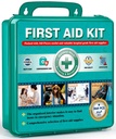 General Medi 360 kosov Hardcase First Aid Kit - Celovita velika prva pomoč Box vsebuje Premium medicinske potrebščine za potovanja, Domov, Pisarna, Vozilo, Camping, Delovno mesto & Na prostem
