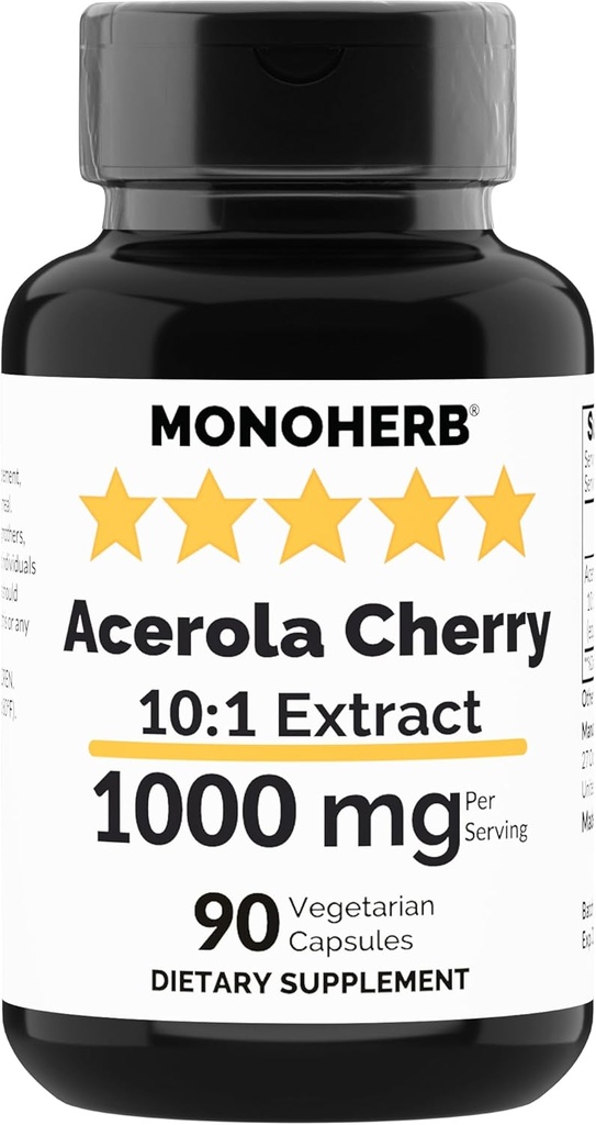 MONOHERB Acerola Cherry Extract 1000 mg - 90 kapsul