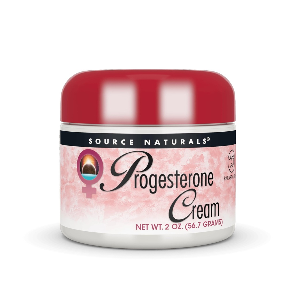 Vir Naturals Progesterone Cream - Ženska zdravstvena podpora - Visoka čistost, Paraben Free - 2 Ounce Jar