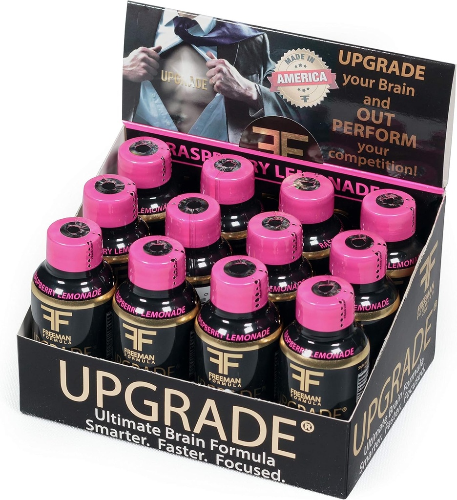 Nadgradnja možganov - Izboljša spomin, Koncentracija, Fokus & Clarity - Lastniška mešanica AAKG z Beta Alanine, Alpha GPC, Zeleni čaj & Ginkgo Biloba-2 Fl (12 Pack)