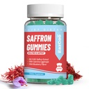 Saffron dopolnila Gumies, Saffron ekstrakt za pozitivno razpoloženje in miren živec, povečanje energije, z Garcinia Cambogia, vitamin A, B12, Rhodiola Rosea - 60 Gumies