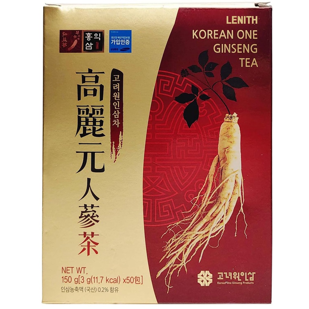 LENITH korejska Panax ginseng korenine ekstrakt zrnca čaj 50T 150g (3g X 50 vrečke)