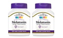 21. stoletje, Melatonin Quick Dissolve tablete 10 mg, bela, češnja, 120 Število (Pack po 2)