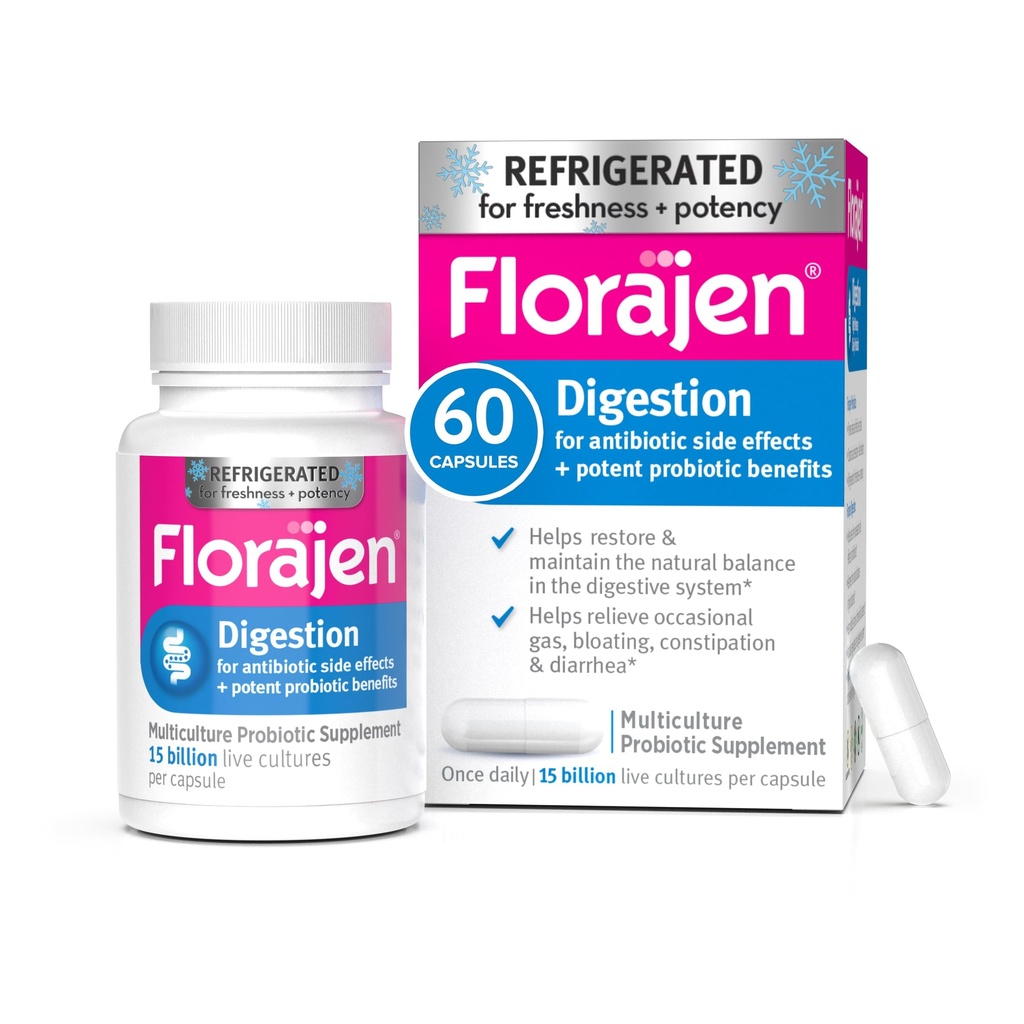 Florajen3 Prebava Visoka moč Ohlajeni probiotiki 