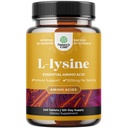 Natures Craft L Lysine 1000mg na Serving Nutritional Supplements - L-lizin Essential Aminokisline za zdravje oči za nego ustnic Podpora imunskega sistema Mišična rast in vegetarijanski kolagen 240 Tablete