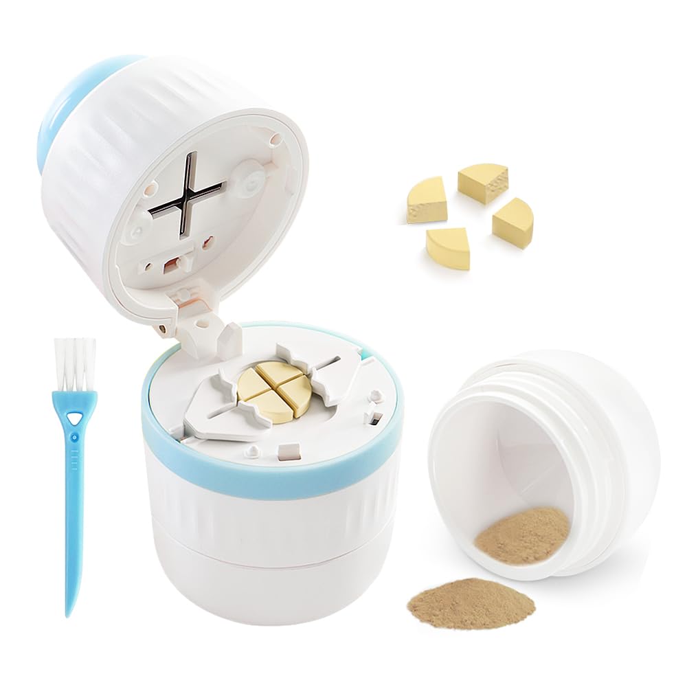 Tablete Cutter - tablete Spliter z nerjaveče jeklo rezilo za rezanje majhne tablete ali velike tablete v pol ali četrt, primerno za rezanje vitaminov, tablete