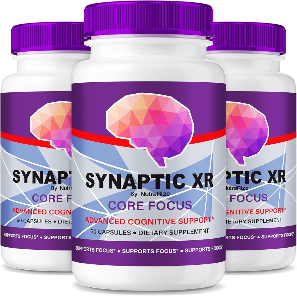 NutraRize (paket s 3 Synaptic XR – vsakodnevno podporno kapsulo z uravnoteženo mešanico za fokus, ostrino in vsakodnevno zmogljivostjo 