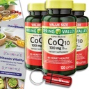 Choice Bundle Spring Valley Hitro sproščanje CoQ10 Koencim Q10 100 mg Softgels 120 CT 3 pk (360 skupaj) + Vitamin Guide & Pill Container (5 izdelkov)!