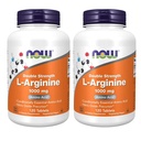 NOW Foods L- arginin 1000 mg, 120 tablet (2 pakiranji)