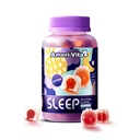 Spanje Gumiji za odrasle, z Melatonin 3mg, L Theanine, Ashwagandha, Gluten prost, brez sladkorja, jagodni okus 60 grof
