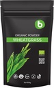 b Organski prah iz pšenične trave, za podporo detoksu in imuniteti, superživila, vegan, bogat z vlakni, klorofil, minerali, brez glutena, surov, 1 lb