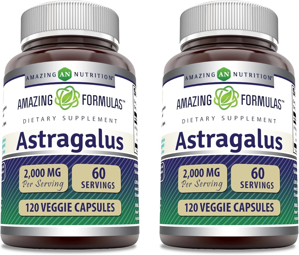 Osupljive formule Astragalus 2000 mg na serviranje kapsule dodatek 