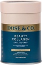 DOSE & CO. Beauty Collagen s hialuronsko kislino in vitaminom C za lase, kožo in nohte, unflavored - 9oz Powder dodatek