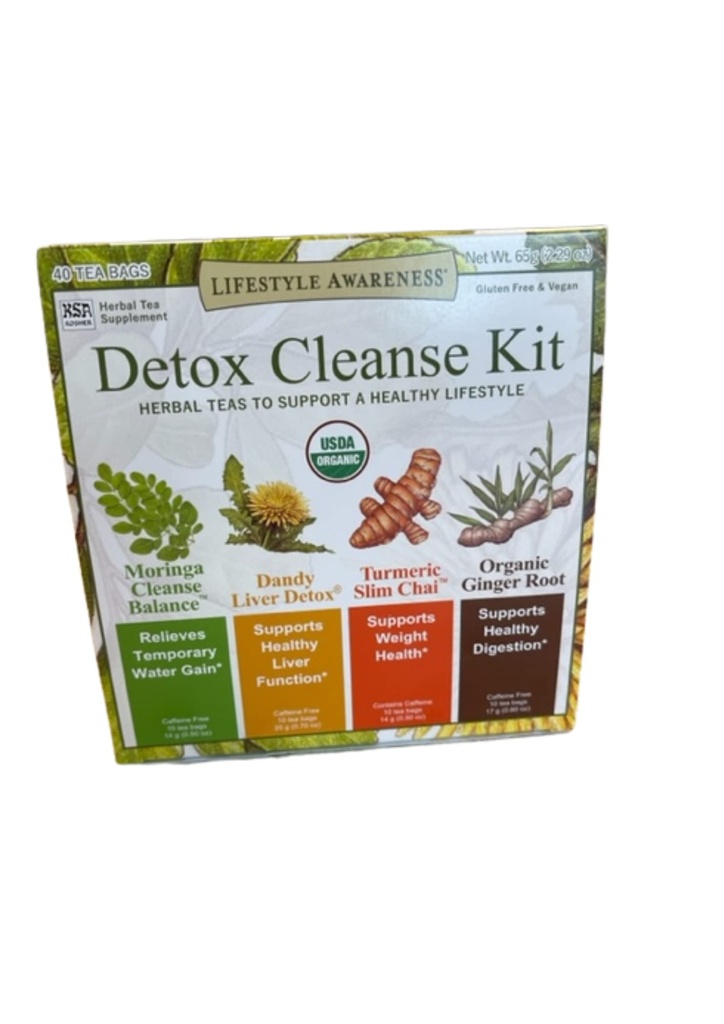 Lifestyle Ozaveščanje Detox čiščenje komplet, Zeliščni čaji za podporo zdravo Lifestyle 40 čajne vrečke