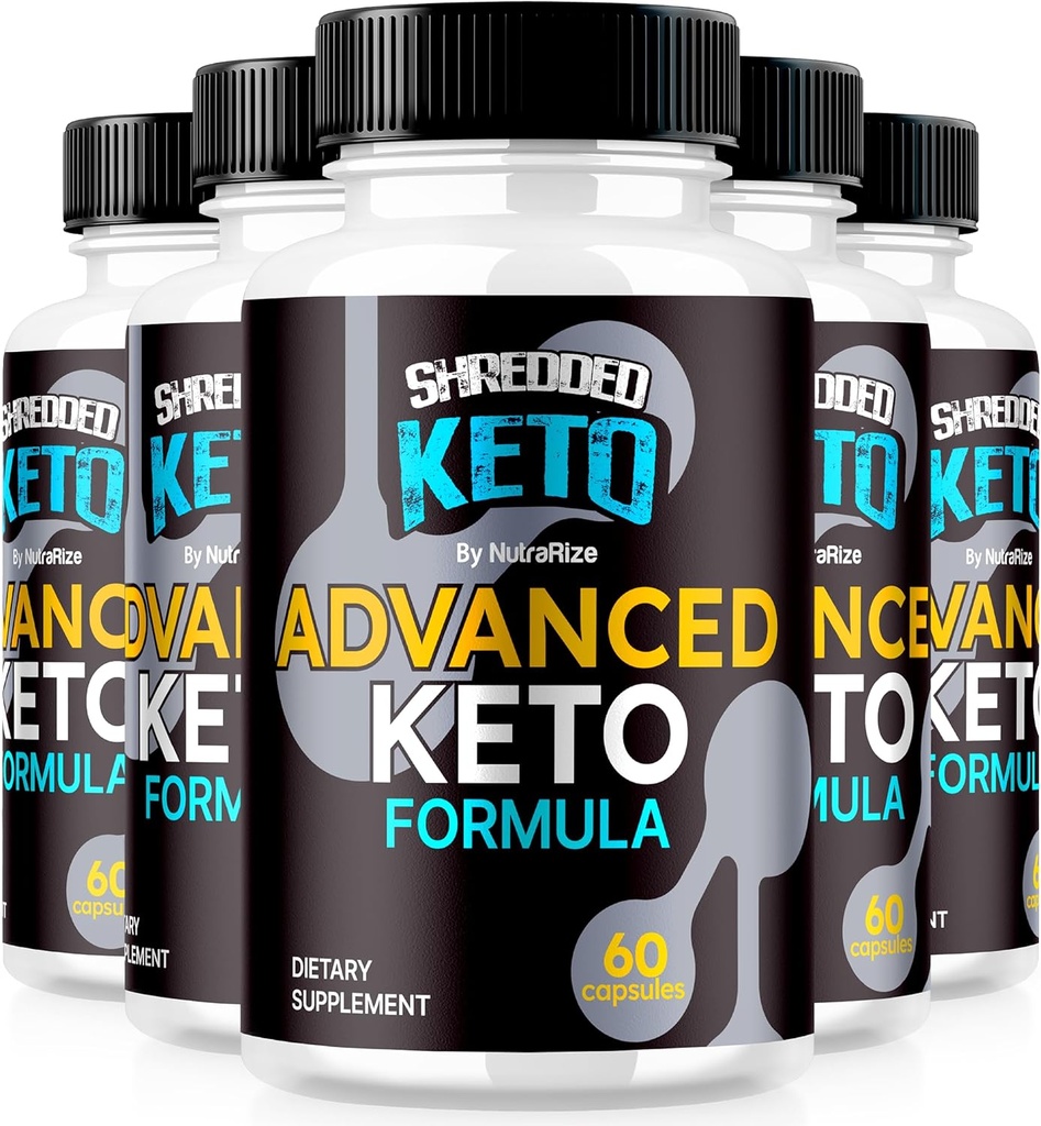 (5 pakiranj) Razdrobljene tablete Keto, Premium Keto Shred Hujšanje Kapsule, Vse naravne Keto dopolnilo za podporo Fitness in telesne cilje, Uradna RazdrobljenaKeto Mnenja (300 kapsul)