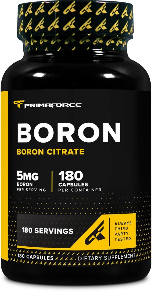 PrimaForce Boron kapsule 5 mg, 180 vegetarijanske kapsule