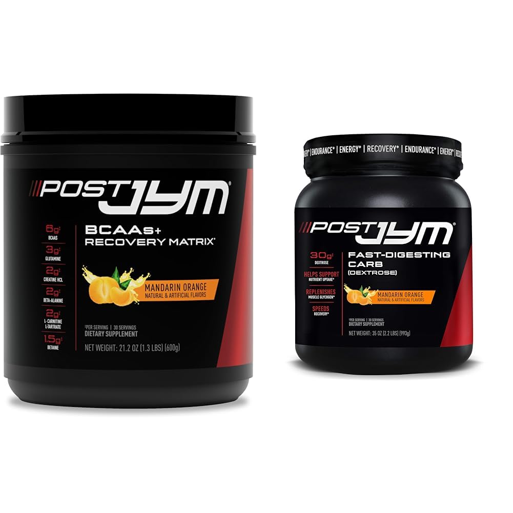 Post JYM Active Matrix post-workout BCAAs, Glutamin, Kreatin HCL & Dekstroza ogljikovi hidrati za mišično rast, moč in okrevanje, 30 Serving