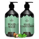 Brisanje vikinške brade pranje in balzam (Tea Tree & Biotin) - Paraben & Sulfate brezplačno čiščenje Skrb za vse vrste brad (10oz na steklenico)