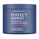 BodyHealth PerfectAmino Powder - BCAA in EAA Powder for Pre and Post Workout - Aminokislinski energijski napitek za moške in ženske za podporo mišicam in regeneraciji - Jagoda - 30 Serving