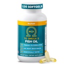 Macuhealth Omega 3 ribje olje - 1100mg DHA, 1100mg EPA, Eye & Brain Health Supplement, Triglicerid Formula, 120 Softgels
