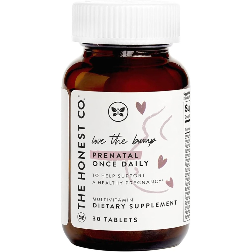 Pošteno podjetje ljubezen bump prenatal enkrat dnevno dodatek NSF Certified Non GSO multivitaminske 30 tablete