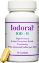 Optimox Iodoral 50 mg dodatek - tablete kalijeve jodide, jod visoke jakosti, dodatki za podporo ščitnici, Lugol's Jodine Solution - 30 Count