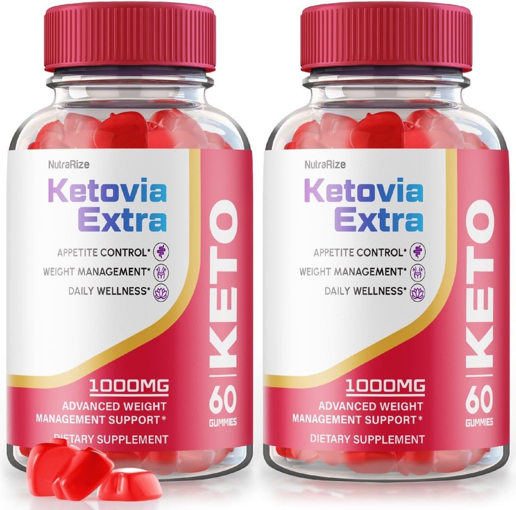 (2 paket) Ketovia Extra Gummies - Ketovia Extra ACV Gummies, Ketovia ACV Gummies Napredno hujšanje, Maksimalna moč dodatek, Ketovia Keto + ACV Gummy, Keto Via Extra Reviews (120 Gummies)