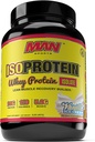 MAN Sports ISO-Protein 100% čisti izolat sirotkinih beljakovin v prahu, vanilija sladoled, 2 funta