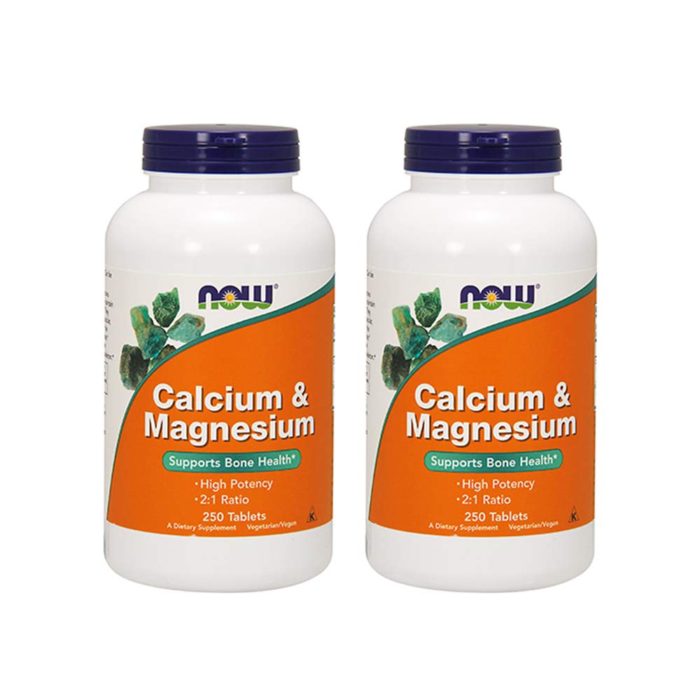 Now Foods Calcium & Magnezij, 250 tablet (Pack po 2)
