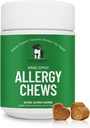 Alergija Relief Chews: Soothe Srbeči psi s podporo imunitete – pes Alergija Chews, Probiotiki za pse, Sezonske alergije, Koža in Coat dodatek - 60 Okusni ugrizi, Brown