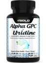 Alfa Gpc + uridin 900mg – Močni nootropični za povečanje fokusa, spomina, energije, razpoloženja in kognitivne zmogljivosti – 120 vegetarijanskih kapsul