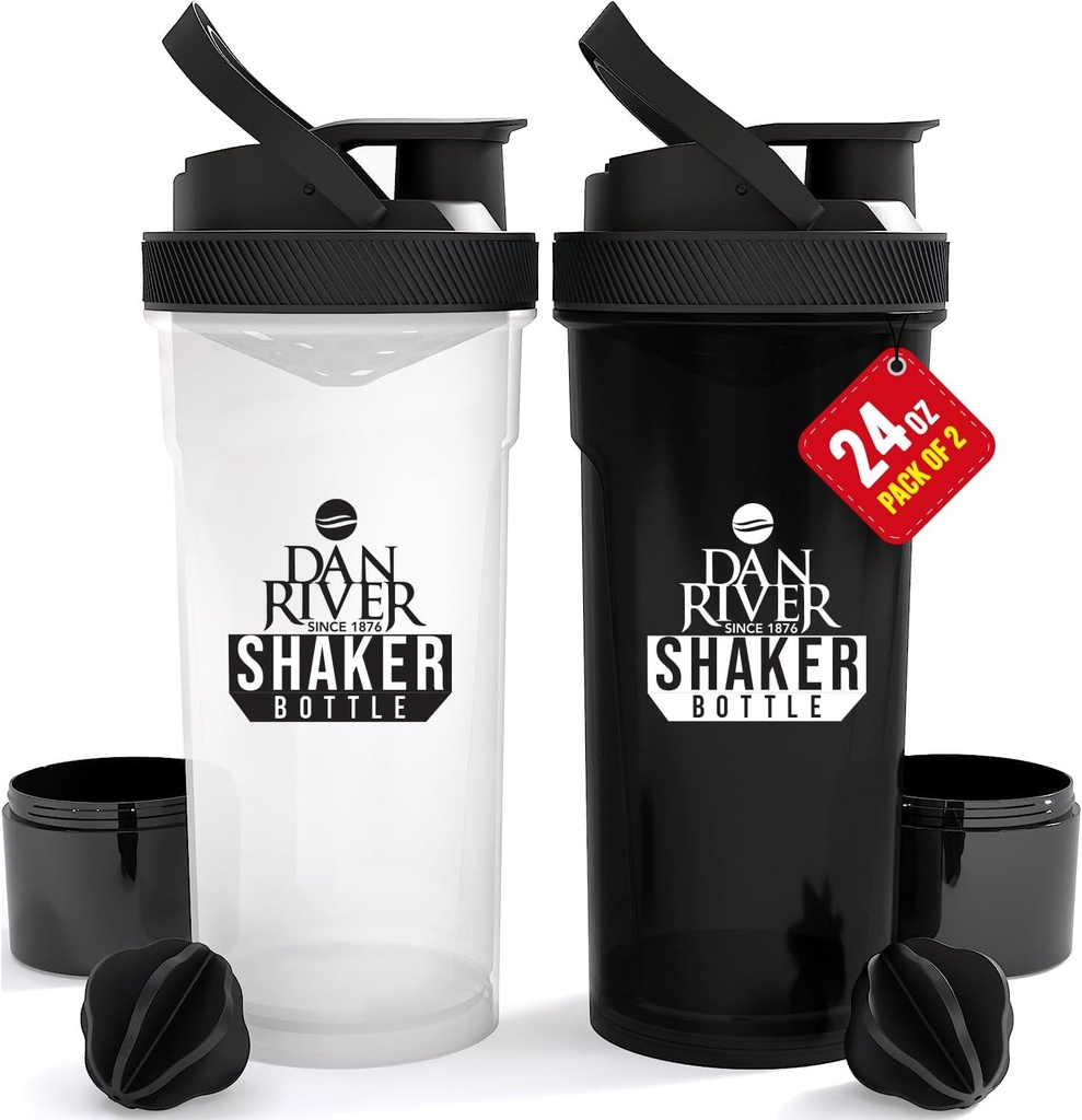 DAN RIVER 2-Pack Shaker steklenica 