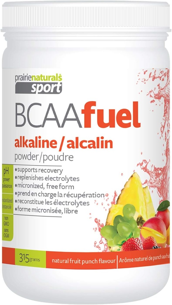 Preirie Naturals PH Uravnoteženo BCAA gorivo, sadni punch, 11.2 Ounce