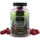 BUCKLEBURY 9-v-1 naravna žaga Palmetto Gumies z Raspberry & Granatna aroma - Rastlinsko-osnovana prostatna podpora dopolnila za moške Bladder zdravje, rast las in urinska podpora - 60 Gumies